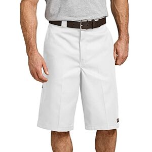 Dickies multi-pocket men's work and sports shorts, 13 inches (13in Mlt Pkt W/St) White (white), size: 32