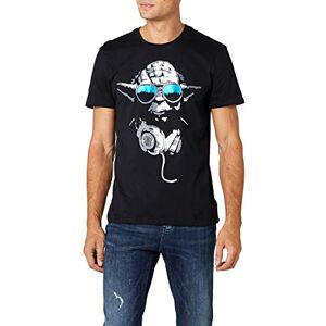 Star Wars Yoda Cool Männer T-Shirt schwarz S 100% Baumwolle Fan-Merch, Filme
