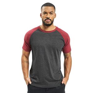 Urban Classics Men’s Raglan Contrast T-Shirt (Raglan Contrast Tee) Cha/Burgundy, size: xxl