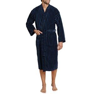 Schiesser Men'S Bathrobe Blue Blau (Dunkelblau) X-Large (Brand Size: 054)