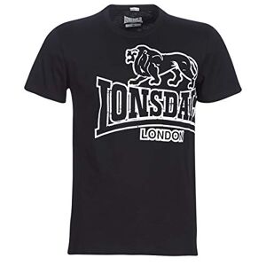 Lonsdale Herren T-shirt met lange mouwen Kurzarm, Schwarz, XL EU