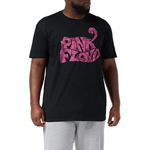 Pink Floyd Men's Swirl Logo Short Sleeve T-Shirt, Black, Small