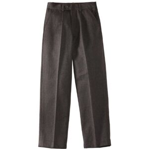 Banner Boy's Putney Pleated with Fly School Trousers, Grey, W34/L32 (Manufacturer Size: 13+ Years)