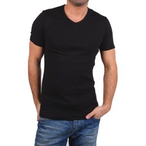 Garage Men's V-Neck 1/2 Sleeve T-Shirt Black Schwarz (black) 44/46 (Brand size: S)