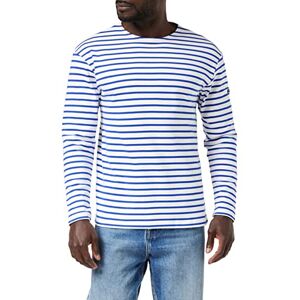 Armor Lux Men's 1525 Striped Long Sleeve T-Shirt, White (dw5 Blanc/étoile), Small (Manufacturer size: 2)