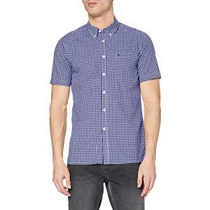 merc Of London Men's TERRY, Shirt, Short Sleeve Button Down Short Sleeve Dress Shirt, Blue (royale Blue), Medium (Manufacturer size: M)