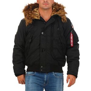 ALPHA INDUSTRIES Herren Polar Jacket SV Winterjacke Jacke, Schwarz (Black 03), Medium