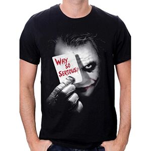 Batman Herren Joker Why So Serious T-Shirt, Schwarz, M