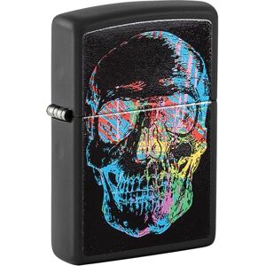 Zippo Feuerzeug X-Ray Skull, Black Matte