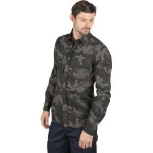 Brandit Skjorte  Slim, Grå Camo  5XL