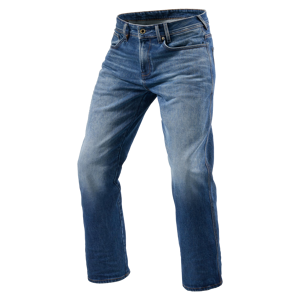 REV'IT! MC-Jeans  Philly 3 LF, Medium Blå Vasket