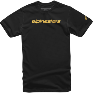 Alpinestars T-Shirt  Linear Wordmark, Sort/Fersken