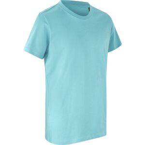 Økologisk O-Hals T-Shirt 8/10 Støvet Aqua