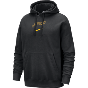 Golden State Warriors Club Fleece City Edition Nike NBA-pullover-hættetrøje til mænd - sort sort XXL