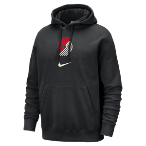 Portland Trail Blazers Club Fleece City Edition Nike NBA-pullover-hættetrøje til mænd - sort sort L