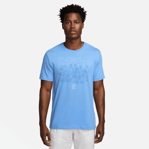 NikeCourt Dri-FIT tennis-T-shirt til mænd - blå blå XXL