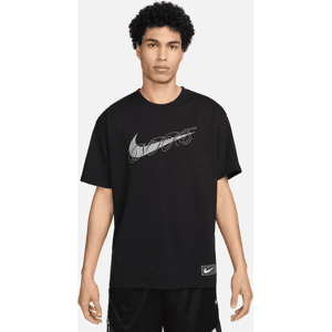 Nike Max90-basketball-T-shirt til mænd - sort sort XL