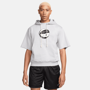 Kortærmet Nike Standard Issue Dri-FIT-hættetrøje til mænd - grå grå XXL