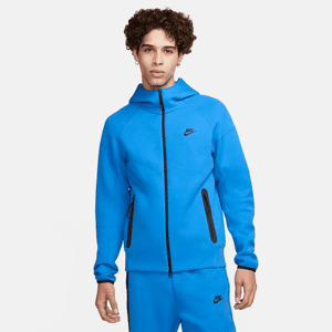 Nike Sportswear Tech Fleece Windrunner-hættetrøje med lynlås til mænd - blå blå M