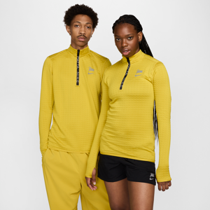 Langærmet Nike x Patta Running Team-trøje med 1/2 lynlås - gul gul M