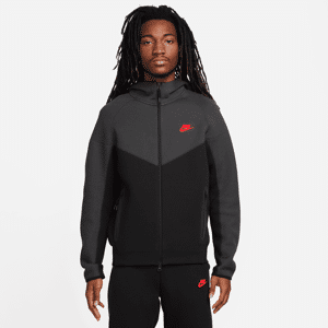 Nike Sportswear Tech Fleece Windrunner-hættetrøje med lynlås til mænd - sort sort M