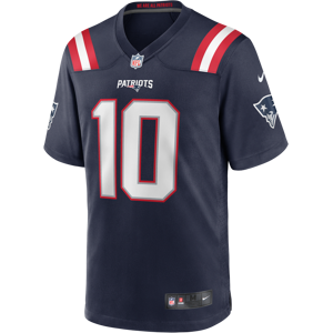 Nike NFL New England Patriots (Mac Jones)-spillertrøje til mænd - blå blå M