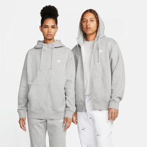 Nike Sportswear Club Fleece-hættetrøje med lynlås til mænd - grå grå XXL