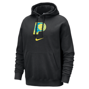 Indiana Pacers Club Fleece City Edition Nike NBA-pullover-hættetrøje til mænd - sort sort L
