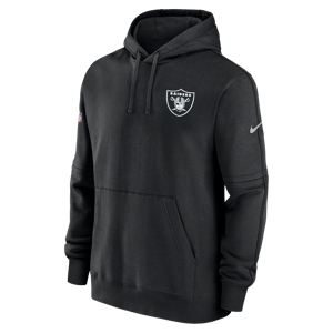 Las Vegas Raiders Sideline Club Nike NFL-pullover-hættetrøje til mænd - sort sort M