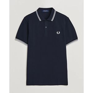 Fred Perry Twin Tipped Polo Shirt Navy/White men M Blå