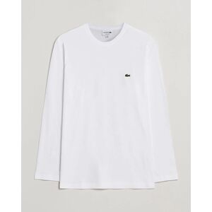 Lacoste Long Sleeve Crew Neck T-Shirt White men L Hvid