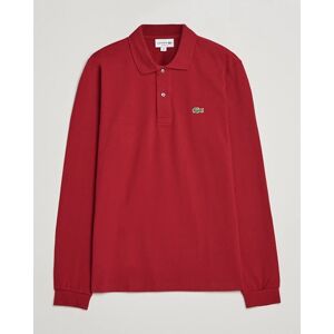 Lacoste Long Sleeve Polo Bordeaux men XXL Rød