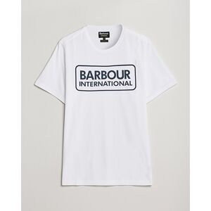 Barbour International Large Logo Crew Neck Tee White men L Hvid