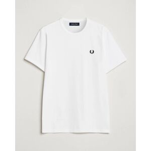 Fred Perry Ringer Crew Neck Tee White men S Hvid