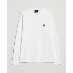 Lyle & Scott Plain Long Sleeve Cotton T-Shirt White men L Hvid