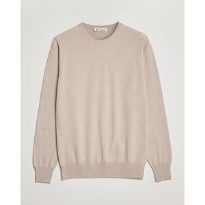 Piacenza Cashmere Cashmere Crew Neck Sweater Beige men 48 Beige