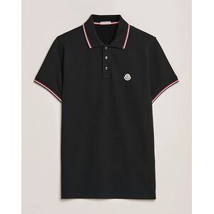 Moncler Contrast Rib Polo Black men XXL Sort