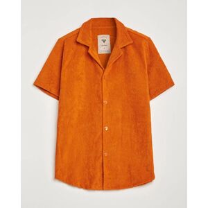 OAS Terry Cuba Short Sleeve Shirt Terracotta men M Orange