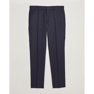 Boss Genius Slim Fit Wool Trousers Dark Blue men 50 Blå