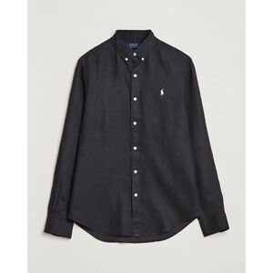 Polo Ralph Lauren Slim Fit Linen Button Down Shirt Polo Black men XL Sort
