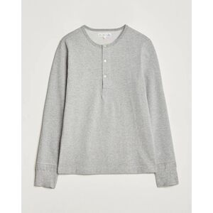 Merz b. Schwanen Classic Organic Cotton Henley Sweater Grey Mel men S Grå