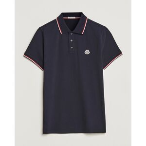 Moncler Contrast Rib Polo Navy men L Blå