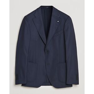 Lardini Patch Pocket Wool Blazer Navy men 50 Blå