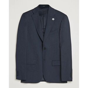 Lardini Two Button Wool Blazer  Navy men 50 Blå