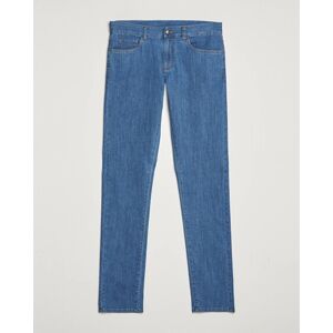 Canali Slim Fit 5-Pocket Jeans Blue Wash men 50 Blå