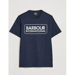 Barbour International Large Logo Crew Neck Tee Navy men XXL Blå