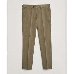 Oscar Jacobson Danwick Cotton Trousers Olive men 104 Grøn