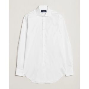 Kamakura Shirts Slim Fit Royal Oxford Spread Shirt White men M Hvid