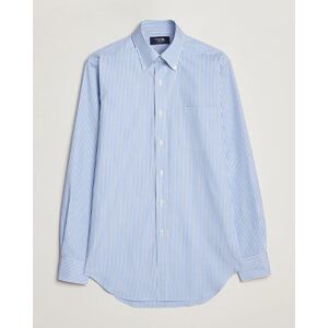 Kamakura Shirts Slim Fit Oxford BD Shirt Blue Bengal Stripe men M Blå,Hvid