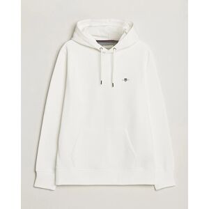 GANT Original Shield Logo Hoodie Eggshell men M Hvid